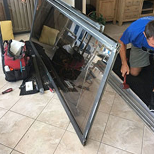 sliding glass door frame repair Gridley
